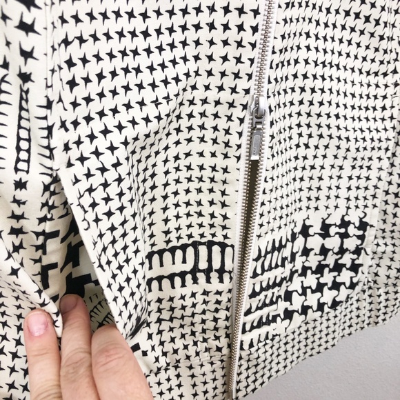 CAbi Houndstooth Coupe Bomber Jacket Short Sleeve - Picture 6 of 7